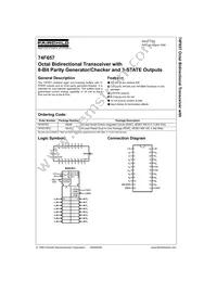 74F657SC Datasheet Cover