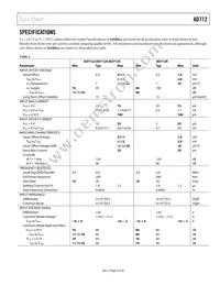 AD712KR-REEL7 Datasheet Page 3