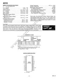 AD7578KN Datasheet Page 4