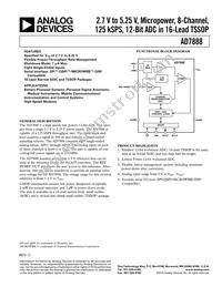 AD7888ARU-REEL7 Datasheet Cover