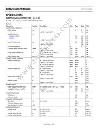 AD8628WARZ-RL Datasheet Page 4