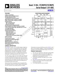 AD9639BCPZ-210 Datasheet Cover