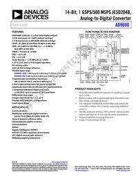 AD9690BCPZRL7-1000 Datasheet Cover