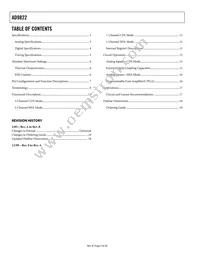 AD9822JRSZRL Datasheet Page 2