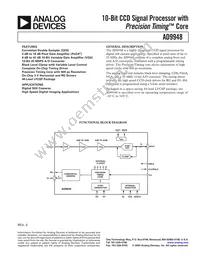 AD9948KCPZRL Datasheet Cover