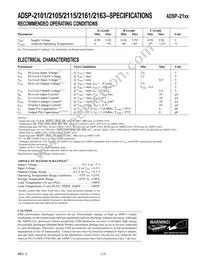 ADSP-2115BPZ-100 Datasheet Page 17