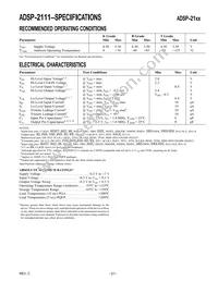 ADSP-2115BPZ-100 Datasheet Page 21