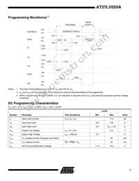 AT27LV020A-90VC Datasheet Page 7