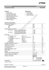 B88069X8910B502 Datasheet Page 2