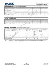 BAT54CW-7 Datasheet Page 2