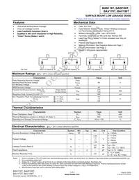 BAV170T-7 Datasheet Cover