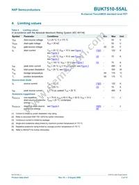 BUK7510-55AL Datasheet Page 3