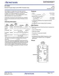 CA3083MZ Datasheet Cover