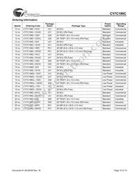 CY7C199CL-15VXCT Datasheet Page 10