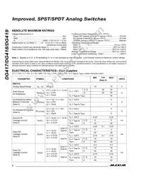 DG418CJ+ Datasheet Page 2