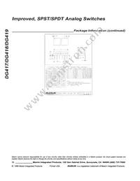 DG418CJ+ Datasheet Page 12