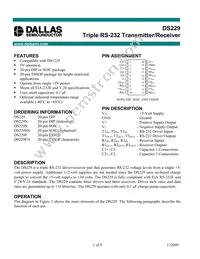 DS229SN+ Datasheet Cover