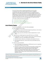 EP2AGX260FF35I5G Datasheet Cover