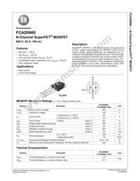 FCA20N60-F109 Cover