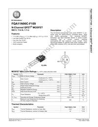 FQA11N90C-F109 Datasheet Cover