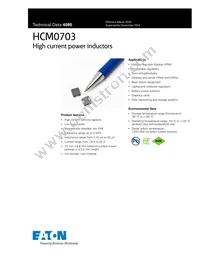 HCM0703-150-R Datasheet Cover