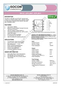 ICPL2601SMT&R Datasheet Cover