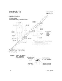 IRFR5410TRR Datasheet Page 8