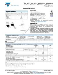 IRLR014TRR Datasheet Cover