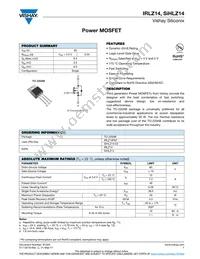 IRLZ14 Datasheet Cover