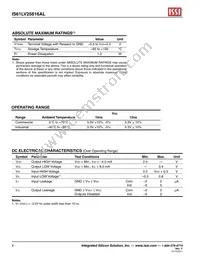 IS61LV25616AL-10T-TR Datasheet Page 4