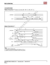 IS61LV25616AL-10T-TR Datasheet Page 7