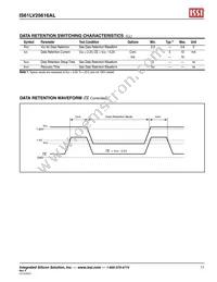 IS61LV25616AL-10T-TR Datasheet Page 11