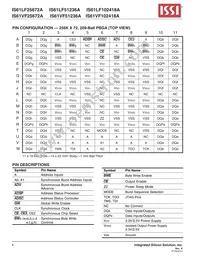 IS61VF51236A-7.5B3I Datasheet Page 4