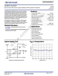 ISL28233FBZ-T7A Datasheet Cover