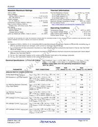 ISL54220IUZ-T Datasheet Page 4