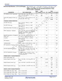 ISL54220IUZ-T Datasheet Page 5