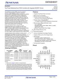 ISL6563CRZ-TK Datasheet Cover