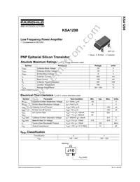 KSA1298OMTF Datasheet Page 2