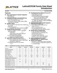 LFE2M70SE-7F900C Datasheet Page 2