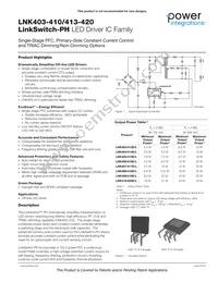 LNK410LG Datasheet Cover