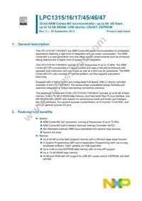 LPC1346FHN33 Datasheet Cover