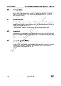 M24256-BFCS6TP/K Datasheet Page 12