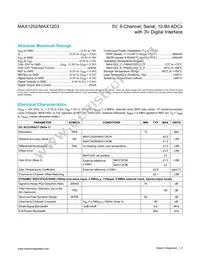 MAX1203BEAP Datasheet Page 2