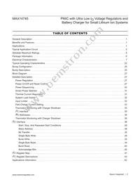 MAX14745LEWX+T Datasheet Page 2