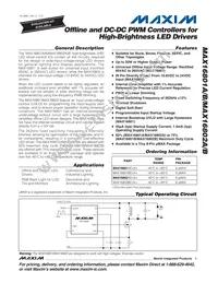 MAX16801BEUA+T Datasheet Cover