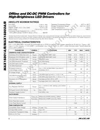 MAX16801BEUA+T Datasheet Page 2