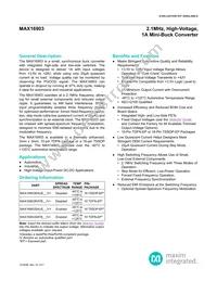 MAX16903SATB33+T Datasheet Cover