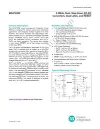 MAX16922ATPN/V+T Datasheet Cover