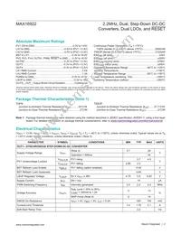 MAX16922ATPN/V+T Datasheet Page 2