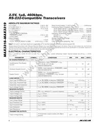 MAX3317CUP+T Datasheet Page 2